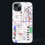 Etui iPhone 13 Équation en physique des mathématiques Science Per<br><div class="desc">Formules scientifiques et calculs en mathématiques et physique coque personnalisé pour les nerds scientifiques.</div>