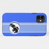 Coques Case-Mate iPhone Equestre bleu (Dos (Horizontal))