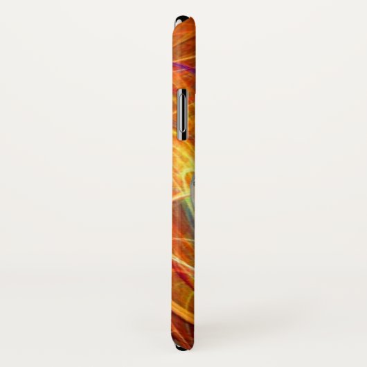 Coques Case-Mate iPhone ÉQUILIBRAGE Jaune Orange Fractale (Dos/Droite)