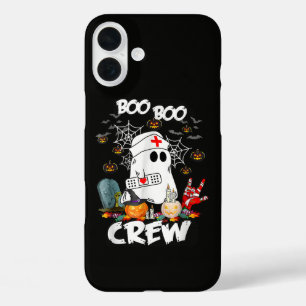 Coques iPhone 16 Plus Équipage Boo Boo Infirmière Fantôme Halloween Épou