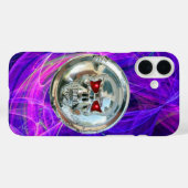 Coques Case-Mate iPhone ÉQUIPAGE Pink Blue Purple Fractals (Verso (horizontal))