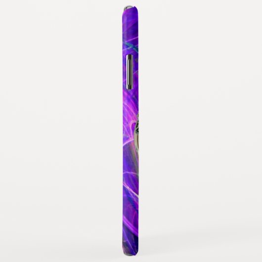 Coques Case-Mate iPhone ÉQUIPAGE Pink Blue Purple Fractals (Dos/Droite)