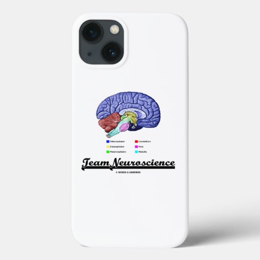Coques Case-Mate iPhone Équipe cycliste Neuroscience Brain Anatomy Attitud (Verso)