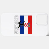 Coques Case-Mate iPhone Équipe de Croatie de football (Verso (horizontal))