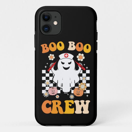 Coques Case-Mate iPhone Équipe de fantômes d'infirmières Groovy Halloween  (Dos)