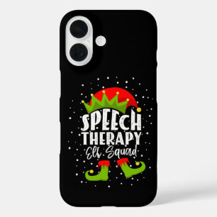 Coques iPhone 16 Équipe de lutin d'orthophonie Noël orthophoniste