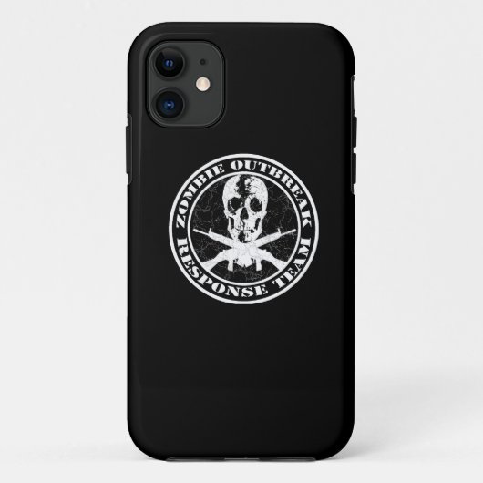 Coques Case-Mate iPhone Équipe de réponse de manifestation de zombi (Dos)