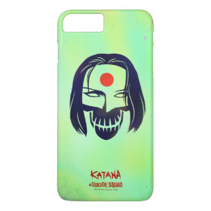 Coque iPhone 8 Plus/7 Plus Équipe de suicide   Icône de tête Katana