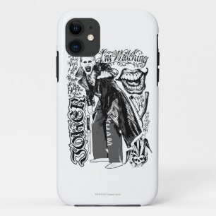 Coque iPhone 11 Équipe de suicide   Joker Typography Photo
