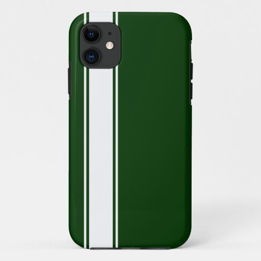 Coques Case-Mate iPhone Equipe Green & White Jersey Stripe iPhone 5s Case (Dos)
