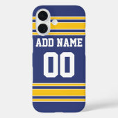 Coques Case-Mate iPhone Équipe Jersey avec nom et numéro personnalisés (Verso)