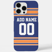 Coques Case-Mate iPhone Équipe Jersey avec nom et numéro personnalisés (Verso)
