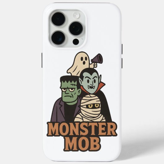 Coques Case-Mate iPhone Équipe Monster Élite 2025 Gang Halloween (Verso)