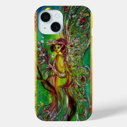 COQUES Case-Mate iPhone ÉQUIPEMENT VERT AVEC PARKES FLORAUX OR EN LUMIÈRE (Verso)