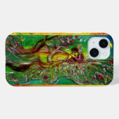 COQUES Case-Mate iPhone ÉQUIPEMENT VERT AVEC PARKES FLORAUX OR EN LUMIÈRE (Verso (horizontal))