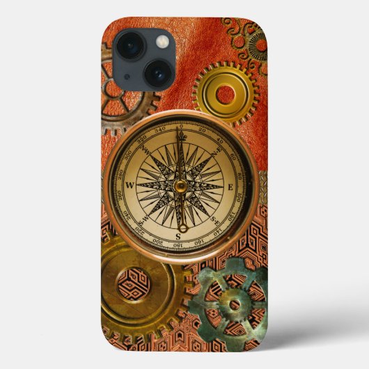 Coques Case-Mate iPhone Équipements Steampunk en métal et en cuir (Verso)