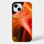 COQUES Case-Mate iPhone ÉQUIPES FRACTALES EN ORANGE JAUNE ROUGE (Verso)