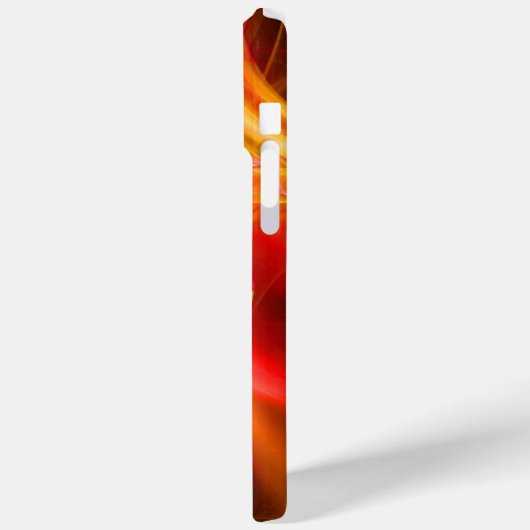 COQUES Case-Mate iPhone ÉQUIPES FRACTALES EN ORANGE JAUNE ROUGE (Verso / Gauche)