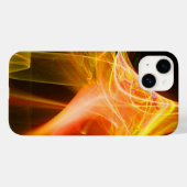 COQUES Case-Mate iPhone ÉQUIPES FRACTALES EN ORANGE JAUNE ROUGE (Verso (horizontal))