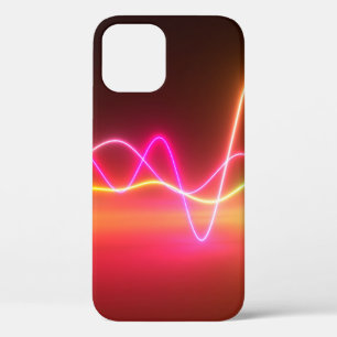 Case-Mate iPhone Case Équitateur graphique brillant de néon coloré. Mu