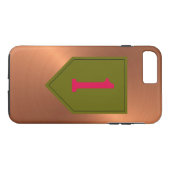 Coques Case-Mate iPhone ęr Division d'infanterie "le grand rouge un " (Dos (Horizontal))
