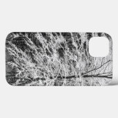 Coques Case-Mate iPhone Érable en contour dans la neige (Verso (horizontal))