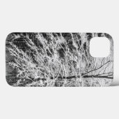 Coques Case-Mate iPhone Érable en contours dans la neige (Verso (horizontal))
