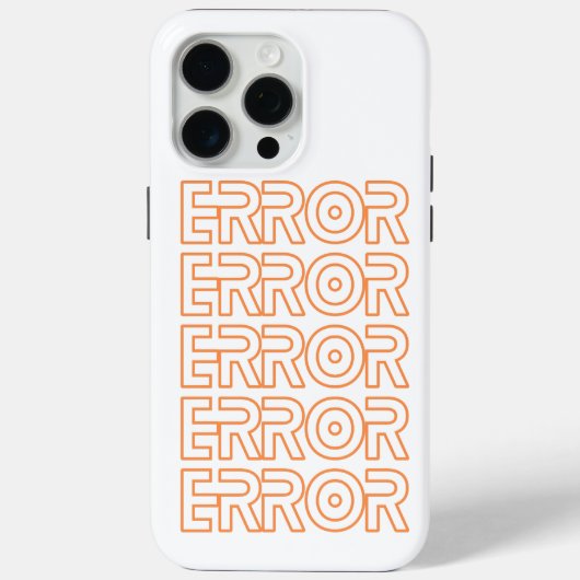 Coques Case-Mate iPhone erreur (Verso)