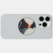 Coques Case-Mate iPhone Éruption de l'illustration de l'art moderne du vol (Verso (horizontal))