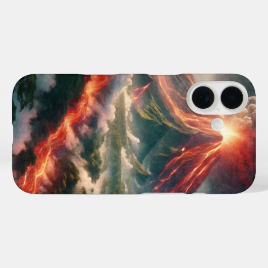 Coques Case-Mate iPhone Éruptions volcaniques (Verso (horizontal))