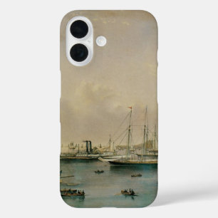 Coques iPhone 16 Escadre de yachts à Newport Harbour, Marine Vintag