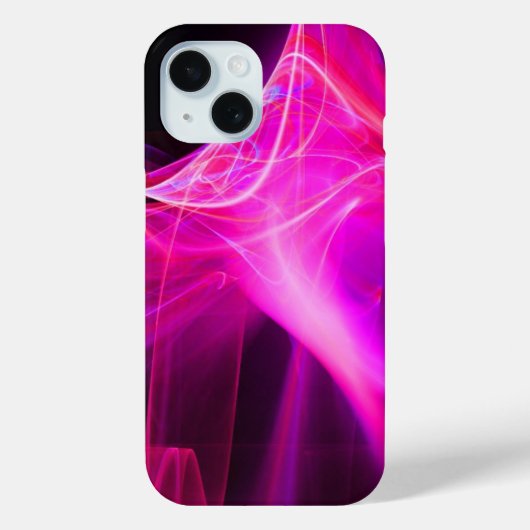 COQUES Case-Mate iPhone ESCALIERS FRACTAUX DANS LA FUCHSIE ROSE PURPLE (Verso)