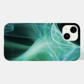 COQUES Case-Mate iPhone ESCALIERS FRACTAUX EN TURQOISE BLEU TURQUOISE VERT (Verso (horizontal))