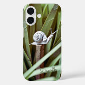 Coques Case-Mate iPhone Escargot d'origami en papier dans le monogramme d' (Verso)