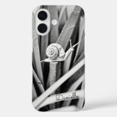 Coques Case-Mate iPhone Escargot d'origami en papier dans le monogramme d' (Verso)