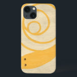 Coques Pour iPhone Escargot jaune sur Arrière - plan crème<br><div class="desc">Cet escargot jaune est bien plus mignon que de vrais escargots ! Empreinte chariklia Zarris,  l'arrière - plan crème se marie bien avec la couleur jaune de l'escargot. Un grand morceau à placer sur le mur d'une chambre d'enfant !</div>