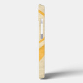 Coques Case-Mate iPhone Escargot jaune sur l'arrière - plan crème (Verso / Gauche)