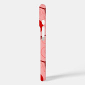 Coques Case-Mate iPhone escargots abstrait spirale rouge point rose (Verso / Gauche)