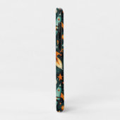 Coques Case-Mate iPhone Espace atomique milieu du siècle Orange sarcelle P (Dos/Gauche)
