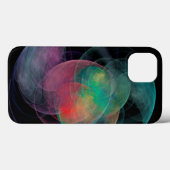 Coques Case-Mate iPhone Espace de coquille d'art abstrait (Verso (horizontal))