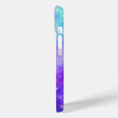 Coques Case-Mate iPhone Espace de galaxie violet et bleu Abstrait (Verso / Gauche)
