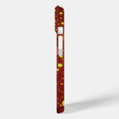 Coques Case-Mate iPhone Espace fractal - Cool Orange Abstrait (Verso / Gauche)