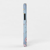 Coques Case-Mate iPhone Espace Mignon Kawaii - Astronaute et Lune Souriant (Dos/Droite)