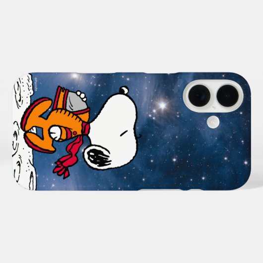 Coques Case-Mate iPhone ESPACE | Snoopy (Verso (horizontal))