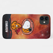 Coques Case-Mate iPhone ESPACE | Snoopy Geometry Moon Walk (Dos (Horizontal))