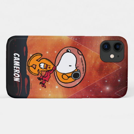 Coques Case-Mate iPhone ESPACE | Snoopy Geometry Moon Walk (Dos (Horizontal))