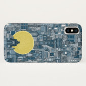 Coques Case-Mate iPhone espace ville soleil (Dos (Horizontal))