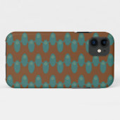Coques Case-Mate iPhone Espaces spatiaux turquoises (Dos (Horizontal))