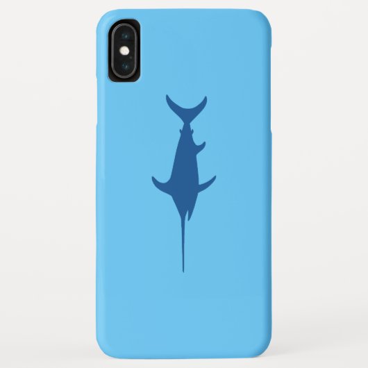 Coques Case-Mate iPhone Espadon bleu (Dos)