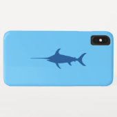 Coques Case-Mate iPhone Espadon bleu (Dos (Horizontal))